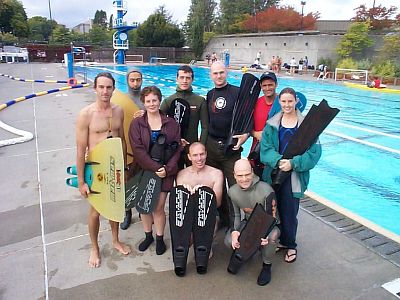 Competitors at UBC Pool